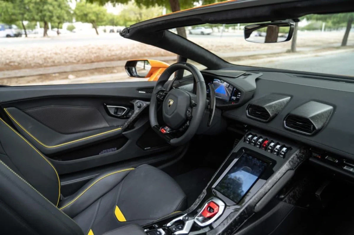 Lamborghini Orange Huracan Rental Dubai image 820