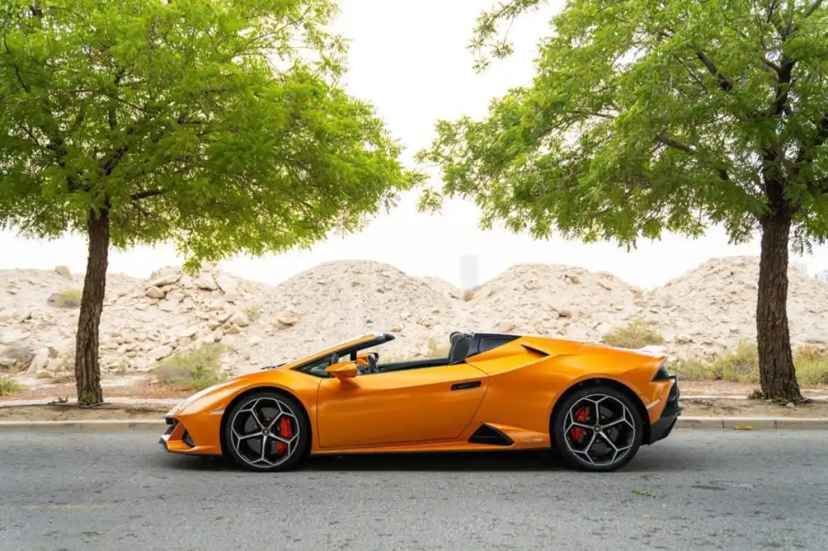 Lamborghini Orange Huracan Rental Dubai image 821