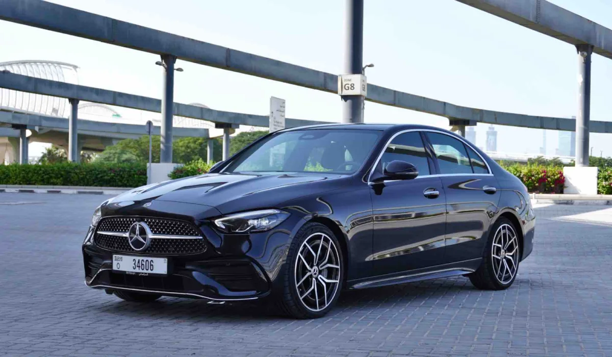Rent Mercedes Benz C200 2022 in Dubai image 566