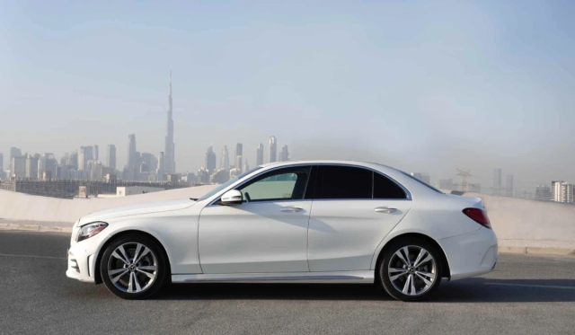 Rent Mercedes C300 2021 in Dubai  image 349