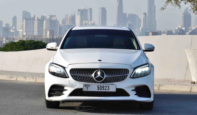 Rent Mercedes C300 2021 in Dubai  image 343