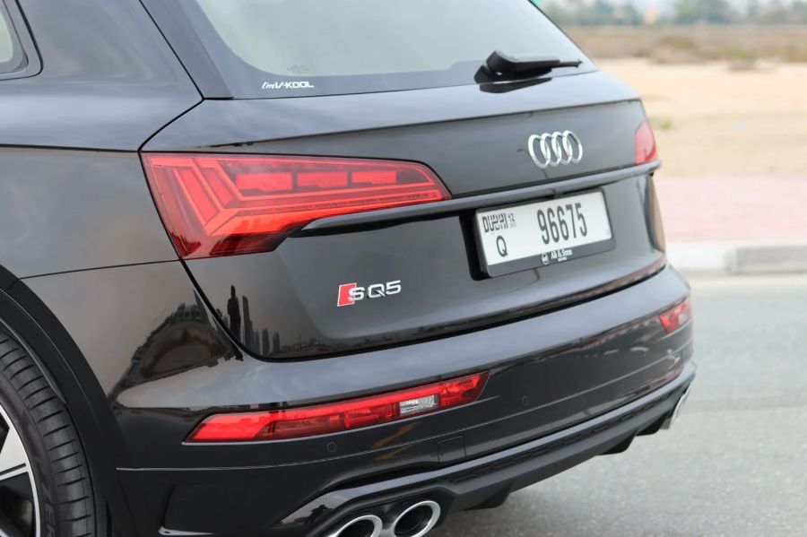 black Audi SQ5  2023 for rent in Dubai