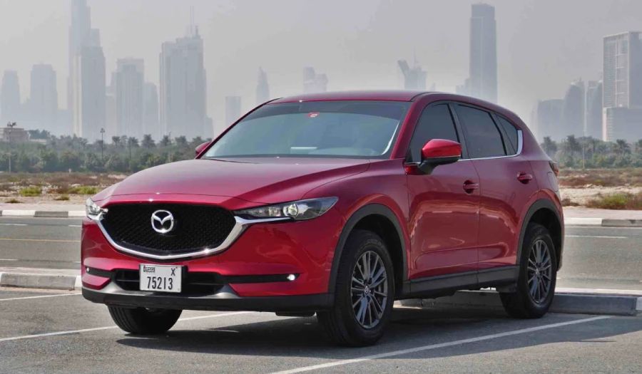 red Mazda CX 2022 for rent in Dubai
